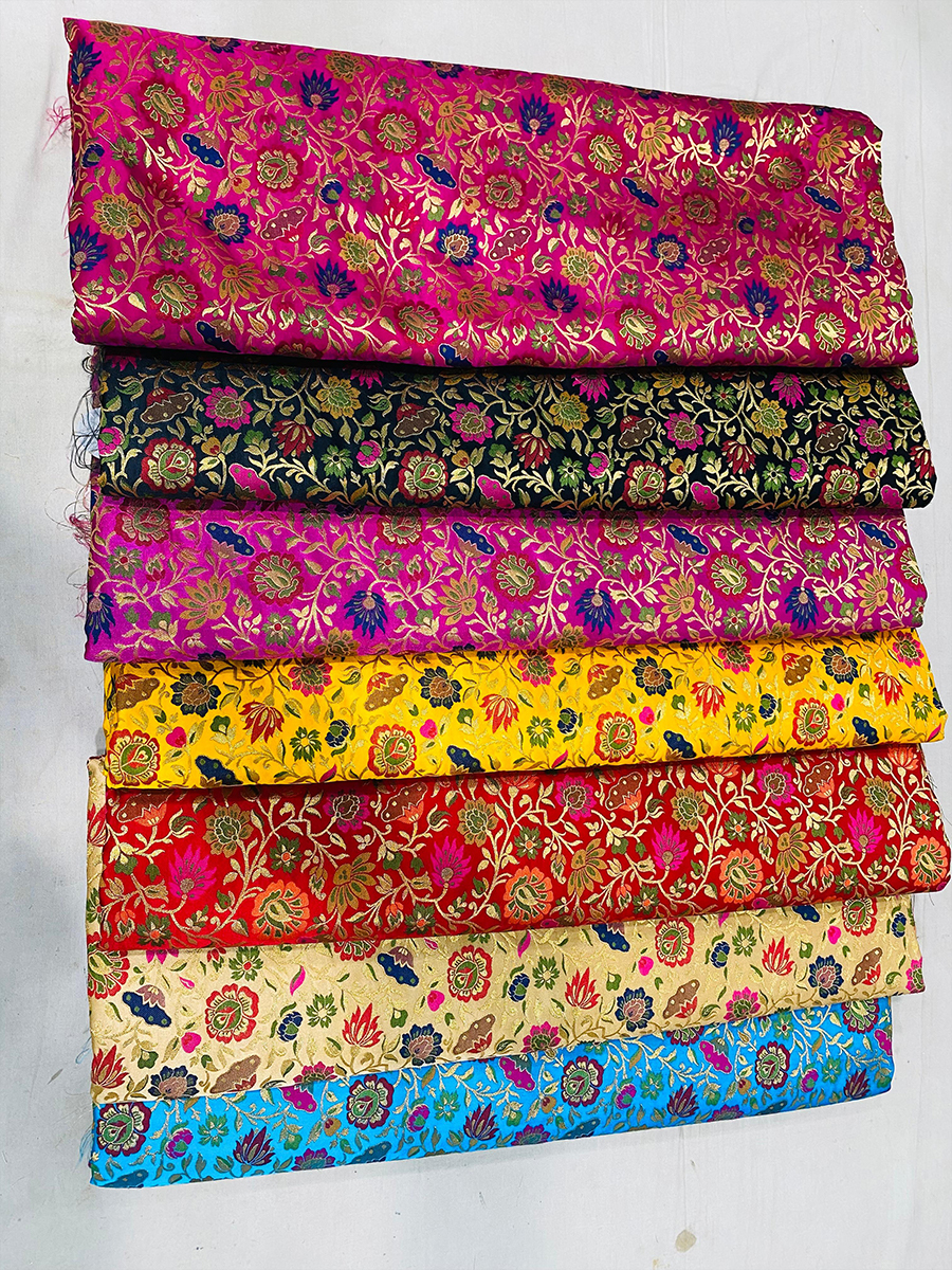 Affordable Meenakari Floral Banarasi Sarees Manufacturer, Supplier & Dealer in Banaras, UP